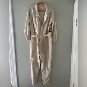 “Lucky Brand” tan jumpsuit size:xl
